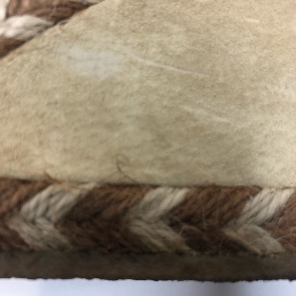 UGG wedge tie up Sherpa lined sandals size 6 - Picture 6 of 12
